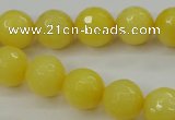 CCN2257 15.5 inches 12mm faceted round candy jade beads wholesale