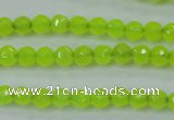 CCN2261 15.5 inches 4mm faceted round candy jade beads wholesale