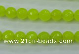 CCN2263 15.5 inches 8mm faceted round candy jade beads wholesale