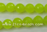 CCN2265 15.5 inches 12mm faceted round candy jade beads wholesale