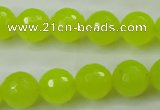 CCN2266 15.5 inches 14mm faceted round candy jade beads wholesale