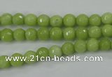 CCN2271 15.5 inches 6mm faceted round candy jade beads wholesale