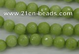 CCN2272 15.5 inches 8mm faceted round candy jade beads wholesale