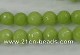 CCN2273 15.5 inches 10mm faceted round candy jade beads wholesale