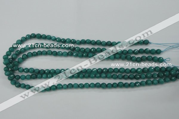 CCN2278 15.5 inches 4mm faceted round candy jade beads wholesale