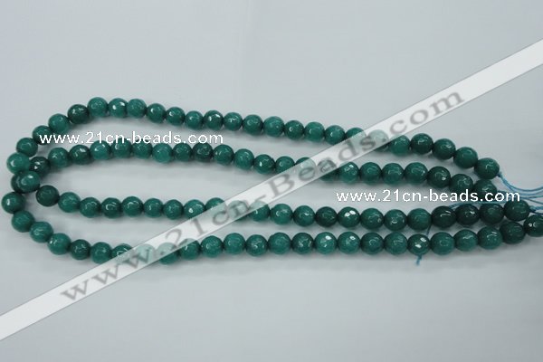 CCN2280 15.5 inches 8mm faceted round candy jade beads wholesale