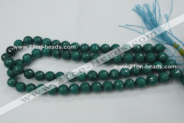 CCN2282 15.5 inches 12mm faceted round candy jade beads wholesale