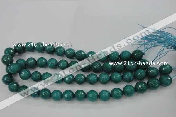 CCN2283 15.5 inches 14mm faceted round candy jade beads wholesale