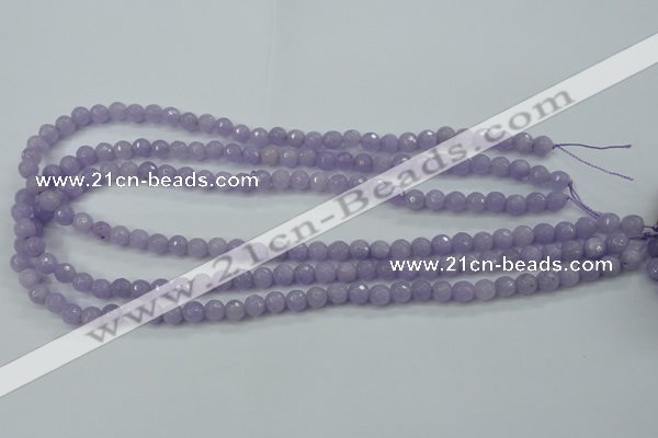 CCN2287 15.5 inches 6mm faceted round candy jade beads wholesale