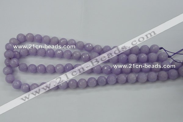 CCN2289 15.5 inches 10mm faceted round candy jade beads wholesale