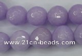 CCN2291 15.5 inches 14mm faceted round candy jade beads wholesale