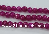 CCN2293 15.5 inches 4mm faceted round candy jade beads wholesale