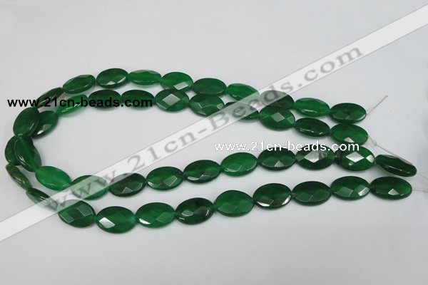 CCN230 15.5 inches 12*18mm faceted oval candy jade beads