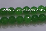 CCN2300 15.5 inches 8mm faceted round candy jade beads wholesale