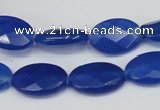 CCN231 15.5 inches 12*18mm faceted oval candy jade beads