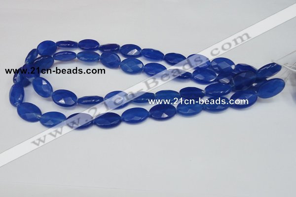 CCN231 15.5 inches 12*18mm faceted oval candy jade beads