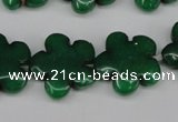 CCN2347 15.5 inches 20mm carved flower candy jade beads wholesale