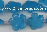 CCN2348 15.5 inches 20mm carved flower candy jade beads wholesale