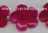 CCN2352 15.5 inches 30mm carved flower candy jade beads wholesale