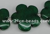 CCN2357 15.5 inches 30mm carved flower candy jade beads wholesale