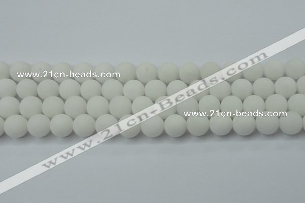 CCN2400 15.5 inches 4mm round matte candy jade beads wholesale