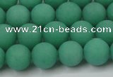 CCN2410 15.5 inches 4mm round matte candy jade beads wholesale