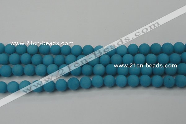 CCN2411 15.5 inches 4mm round matte candy jade beads wholesale