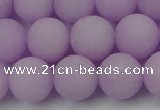 CCN2421 15.5 inches 6mm round matte candy jade beads wholesale