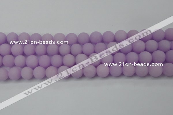 CCN2421 15.5 inches 6mm round matte candy jade beads wholesale