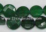 CCN243 15.5 inches 15mm faceted coin candy jade beads wholesale