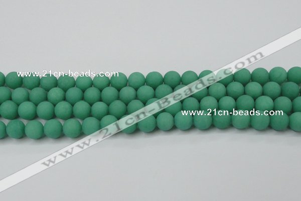 CCN2430 15.5 inches 6mm round matte candy jade beads wholesale