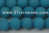 CCN2431 15.5 inches 6mm round matte candy jade beads wholesale