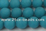 CCN2432 15.5 inches 6mm round matte candy jade beads wholesale