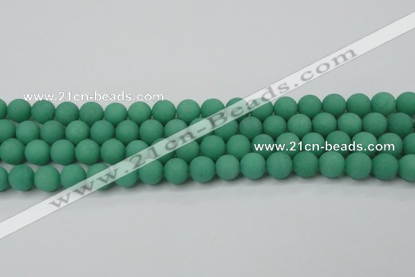 CCN2450 15.5 inches 8mm round matte candy jade beads wholesale