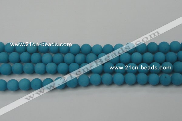 CCN2451 15.5 inches 8mm round matte candy jade beads wholesale
