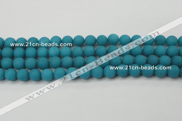 CCN2452 15.5 inches 8mm round matte candy jade beads wholesale