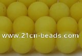 CCN2488 15.5 inches 12mm round matte candy jade beads wholesale
