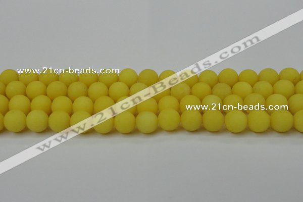 CCN2488 15.5 inches 12mm round matte candy jade beads wholesale