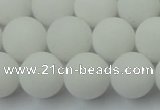 CCN2500 15.5 inches 14mm round matte candy jade beads wholesale