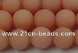 CCN2506 15.5 inches 14mm round matte candy jade beads wholesale