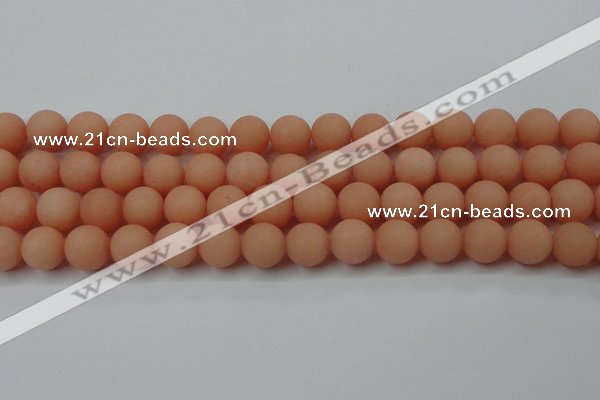 CCN2506 15.5 inches 14mm round matte candy jade beads wholesale