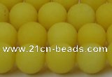 CCN2508 15.5 inches 14mm round matte candy jade beads wholesale