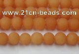 CCN2515 15.5 inches 4mm round matte candy jade beads wholesale