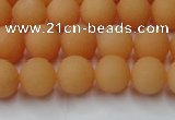 CCN2517 15.5 inches 8mm round matte candy jade beads wholesale