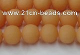 CCN2518 15.5 inches 10mm round matte candy jade beads wholesale