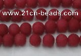 CCN2529 15.5 inches 4mm round matte candy jade beads wholesale