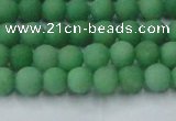 CCN2536 15.5 inches 4mm round matte candy jade beads wholesale