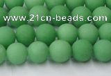 CCN2538 15.5 inches 8mm round matte candy jade beads wholesale