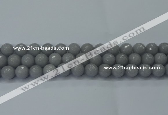 CCN2563 15 inches 14mm faceted round candy jade beads wholesale