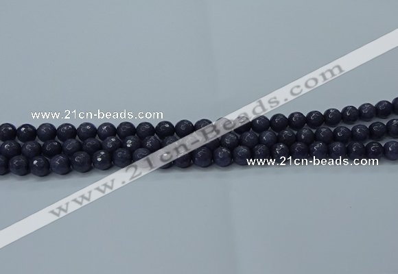 CCN2567 15 inches 8mm faceted round candy jade beads wholesale